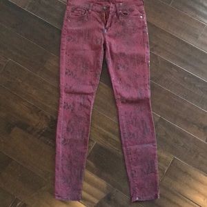 Snake print 7 jeans!